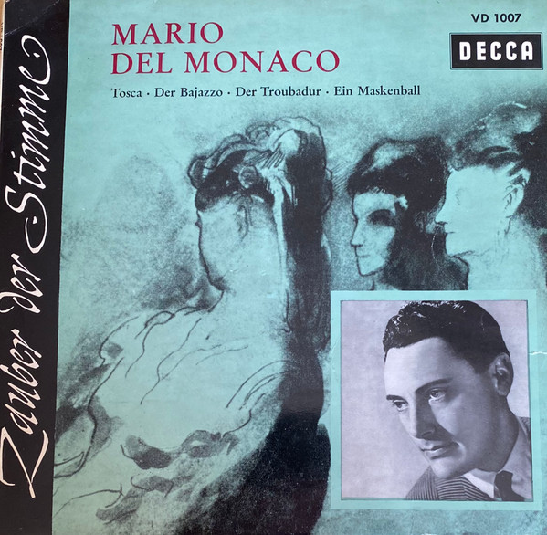 Cover Mario Del Monaco - Tosca / Der Bajazzo / Der Troubadour / Ein Maskenball (7, Single) Schallplatten Ankauf