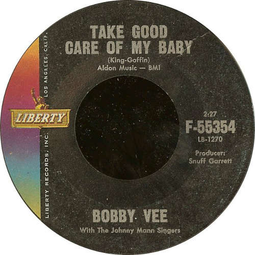 Cover Bobby Vee - Take Good Care Of My Baby / Bashful Bob (7, Single, Mon) Schallplatten Ankauf