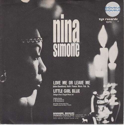Cover Nina Simone - Love Me Or Leave Me / Little Girl Blue (12) Schallplatten Ankauf