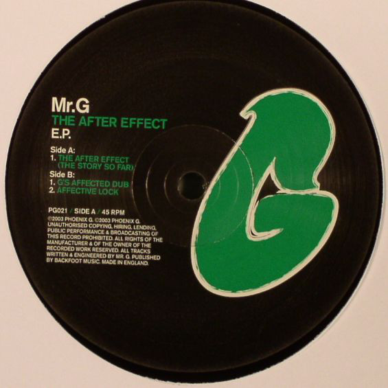 Cover Mr.G* - The After Effect E.P. (12, EP) Schallplatten Ankauf