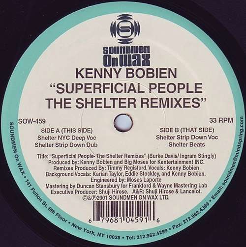 Cover Superficial People (The Shelter Remixes) Schallplatten Ankauf