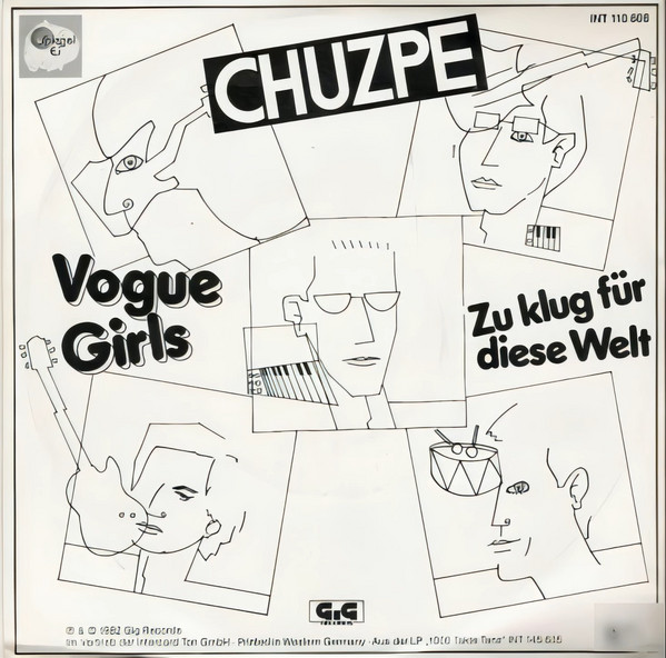 Cover Chuzpe - Vogue Girls (7, Single) Schallplatten Ankauf