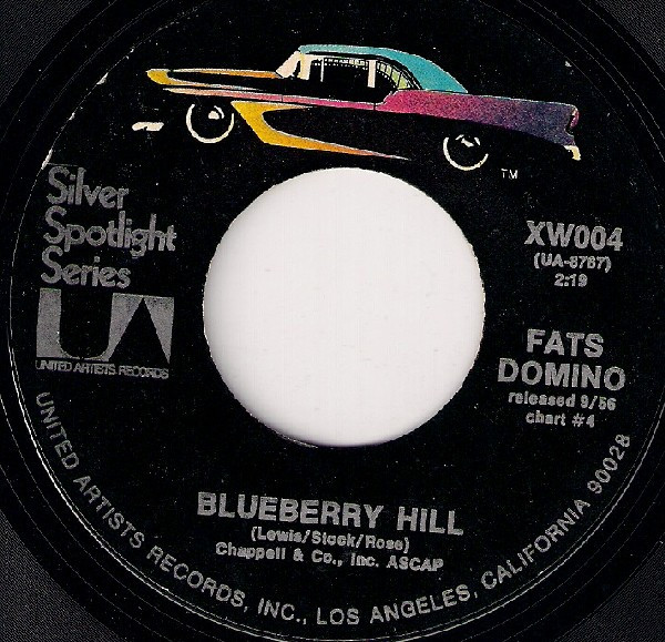 Cover Fats Domino - Blueberry Hill / Bo Weevil (7, Single, Mono, RE, All) Schallplatten Ankauf