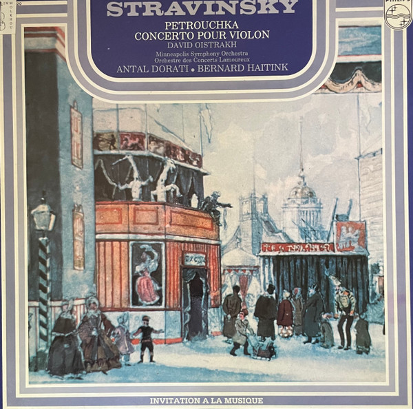 Cover David Oistrach, Antal Dorati, Bernard Haitink, Igor Stravinsky - Petrouchka/Concerto pour violon (LP, Comp, gat) Schallplatten Ankauf