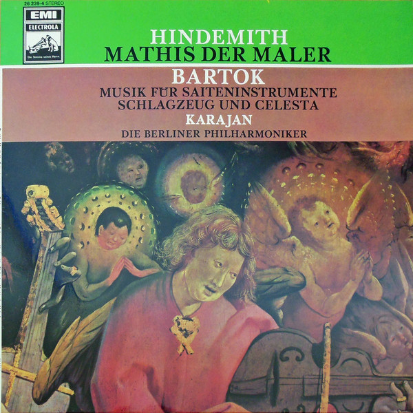 Cover Hindemith* / Bartok*, Karajan*, Die Berliner Philharmoniker* - Mathis Der Maler / Musik Für Saiteninstrumente, Schlagzeug Und Celesta (LP, Club) Schallplatten Ankauf