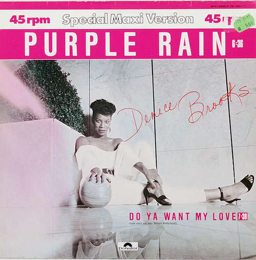 Cover Denice Brooks - Purple Rain (12, Maxi) Schallplatten Ankauf