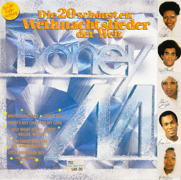 Cover Boney M. - Die 20 Schönsten Weihnachtslieder Der Welt (LP, Comp) Schallplatten Ankauf