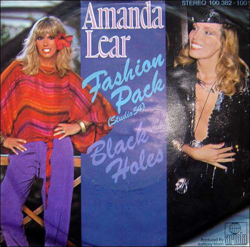 Cover Amanda Lear - Fashion Pack (Studio 54) / Black Holes (7, Single) Schallplatten Ankauf