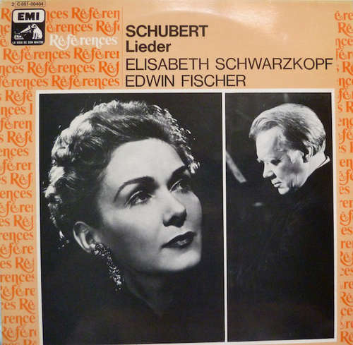 Cover Schubert* - Elisabeth Schwarzkopf, Edwin Fischer - Lieder (LP, Mono, RE) Schallplatten Ankauf