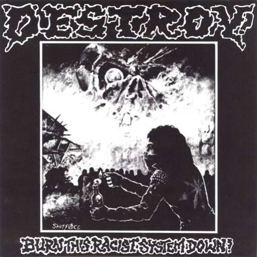 Bild Destroy! - Burn This Racist System Down! (7, EP, RP, Red) Schallplatten Ankauf