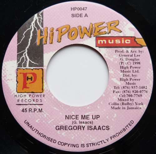 Cover Gregory Isaacs - Nice Me Up (7) Schallplatten Ankauf