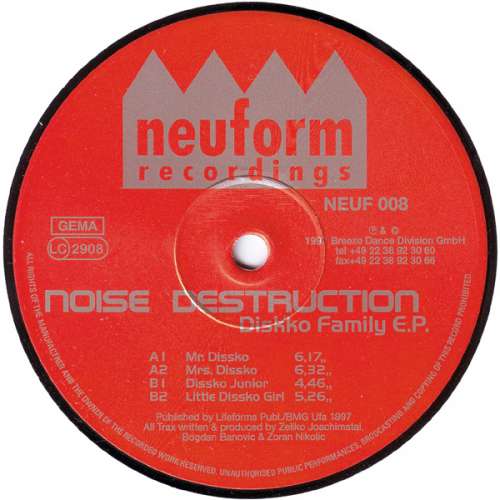 Cover Noise Destruction - Diskko Family E.P. (12, EP) Schallplatten Ankauf