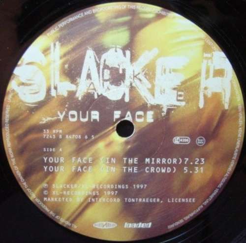 Cover Slacker - Your Face (12) Schallplatten Ankauf