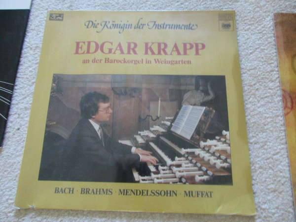 Bild Edgar Krapp - Edgar Krapp an der Barockorgel in Weingarten (LP) Schallplatten Ankauf