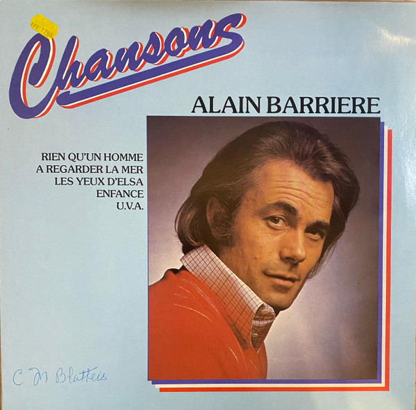 Cover Alain Barrière - Chansons (LP, Comp) Schallplatten Ankauf