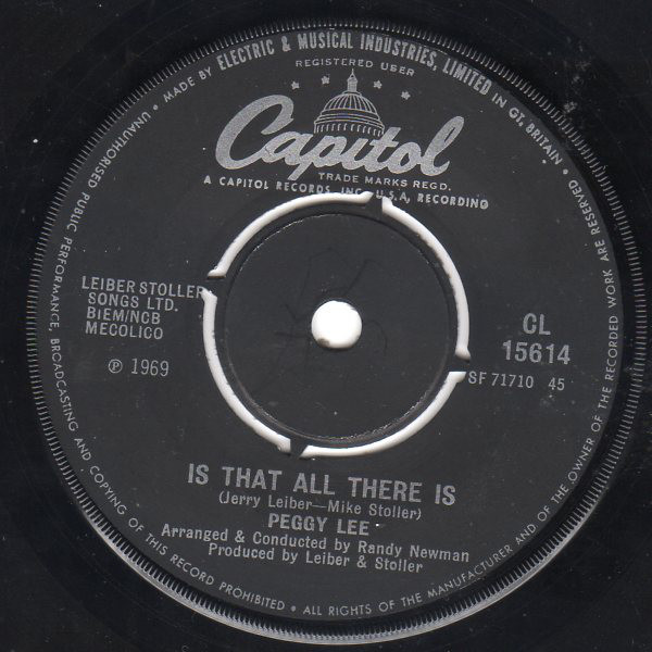 Cover Peggy Lee - Is That All There Is (7, Single) Schallplatten Ankauf