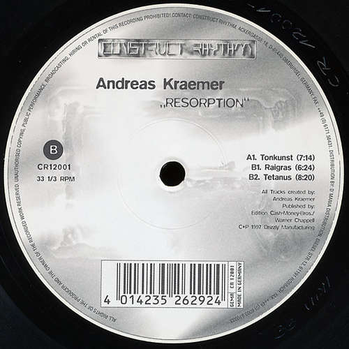 Cover Andreas Kraemer* - Resorption (12) Schallplatten Ankauf