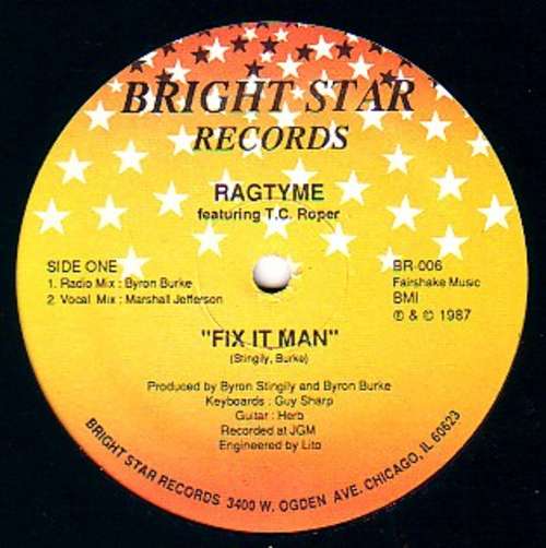 Cover Ragtyme Featuring T.C. Roper - Fix It Man (12) Schallplatten Ankauf