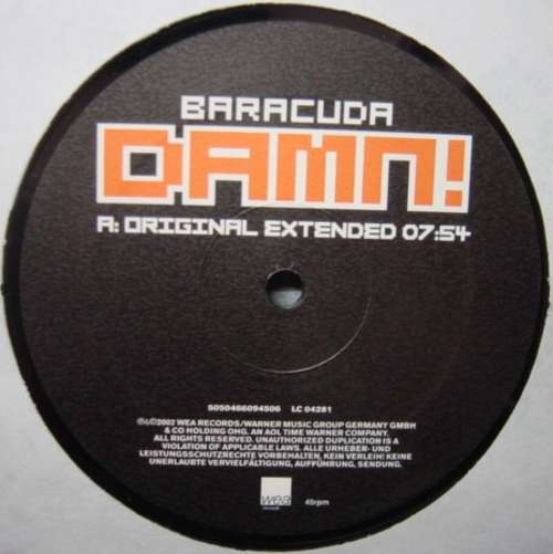 Cover Baracuda - Damn! (12) Schallplatten Ankauf