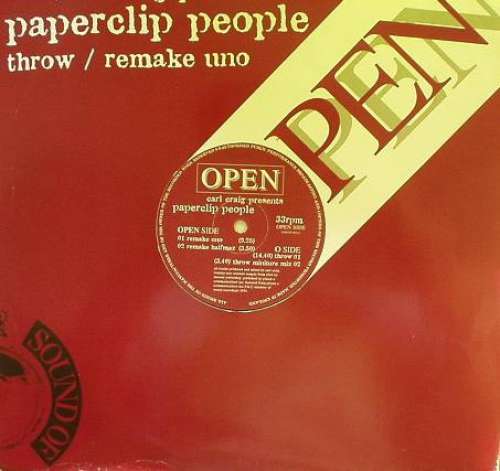 Cover Carl Craig Presents Paperclip People - Throw / Remake (Uno) (12) Schallplatten Ankauf