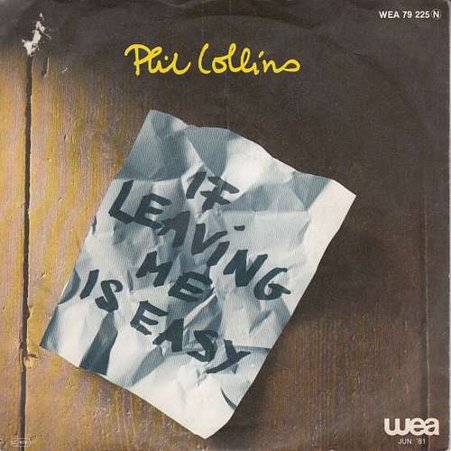 Cover Phil Collins - If Leaving Me Is Easy (7, Single) Schallplatten Ankauf