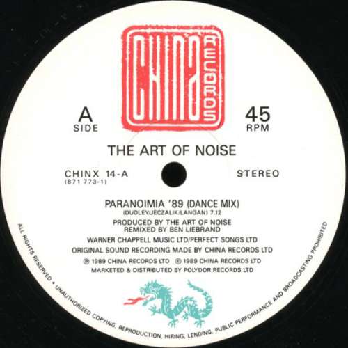 Cover The Art Of Noise - Paranoimia '89 (12, Single) Schallplatten Ankauf