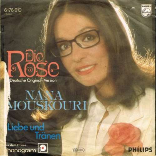 Cover Nana Mouskouri - Die Rose (Deutsche Original-Version) (7, Single) Schallplatten Ankauf