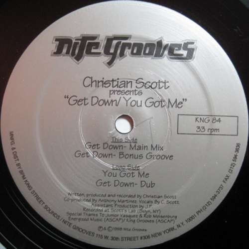 Cover Christian Scott - Get Down / You Got Me (12) Schallplatten Ankauf