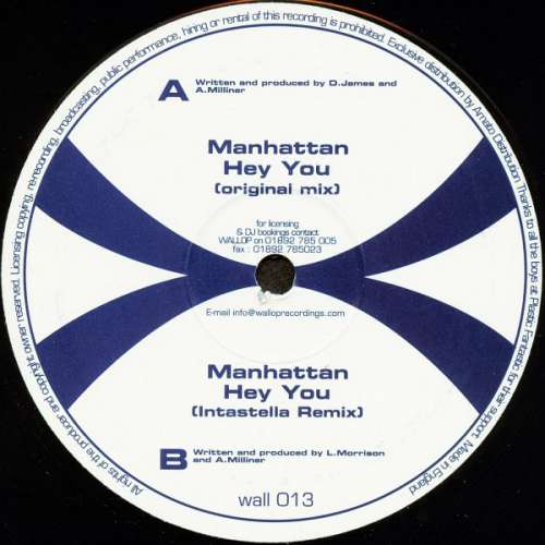Cover Manhattan - Hey You (12) Schallplatten Ankauf