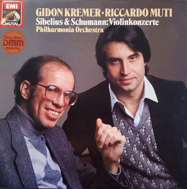 Cover Gidon Kremer, Riccardo Muti, Philharmonia Orchestra / Sibelius* & Schumann* - Violinkonzerte (LP, Club) Schallplatten Ankauf