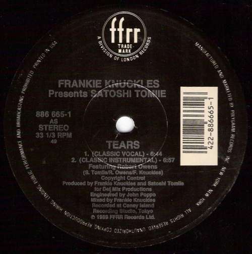 Cover Frankie Knuckles Presents Satoshi Tomiie - Tears (12) Schallplatten Ankauf