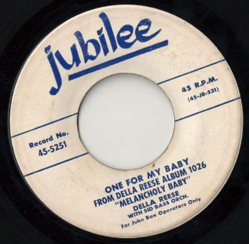 Cover Della Reese - One For My Baby / My Melancholy Baby (7) Schallplatten Ankauf