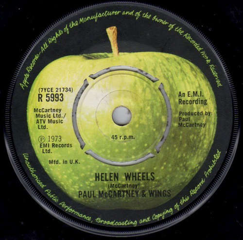 Cover Paul McCartney & Wings* - Helen Wheels (7, Single) Schallplatten Ankauf