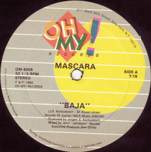 Cover Mascara - Baja (12) Schallplatten Ankauf