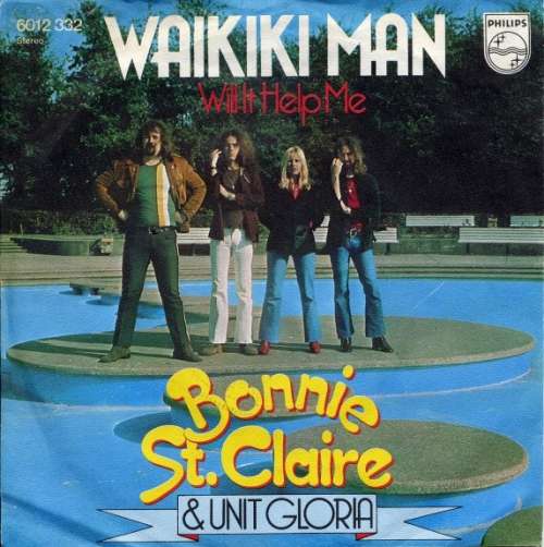 Cover Bonnie St. Claire & Unit Gloria - Waikiki Man (7, Single) Schallplatten Ankauf