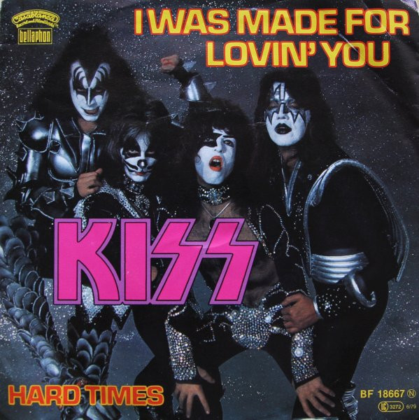 Cover Kiss - I Was Made For Lovin' You / Hard Times (7, Single, Rep) Schallplatten Ankauf