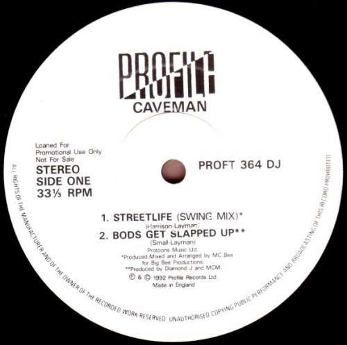 Cover Caveman - Streetlife (12, Promo) Schallplatten Ankauf