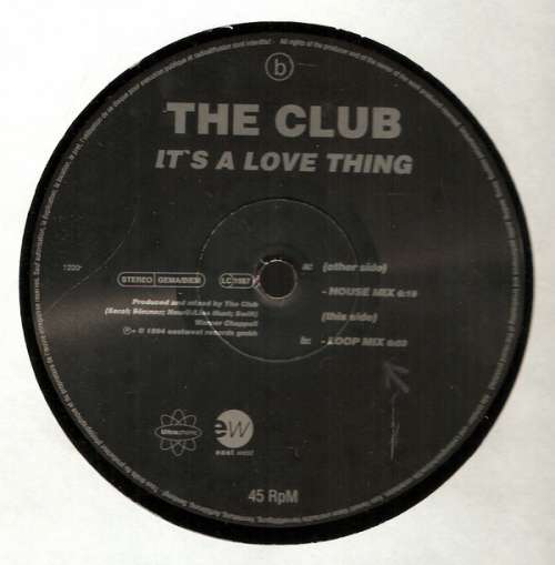 Cover The Club - It's A Love Thing (12) Schallplatten Ankauf