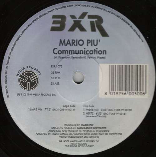 Cover Mario Piu'* - Communication (12, Pic) Schallplatten Ankauf