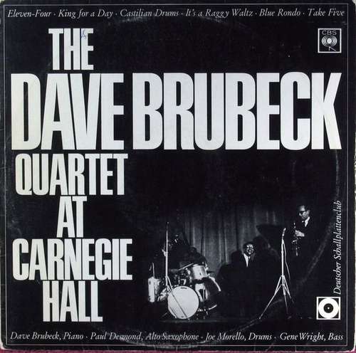 Cover The Dave Brubeck Quartet - At Carnegie Hall (LP, Album, Ltd) Schallplatten Ankauf