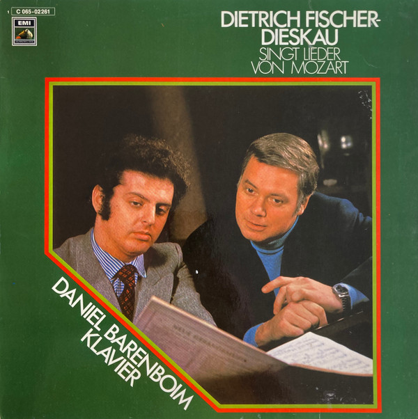 Cover Dietrich Fischer-Dieskau - Daniel Barenboim - Dietrich Fischer-Dieskau Singt Lieder Von Mozart (LP, red) Schallplatten Ankauf