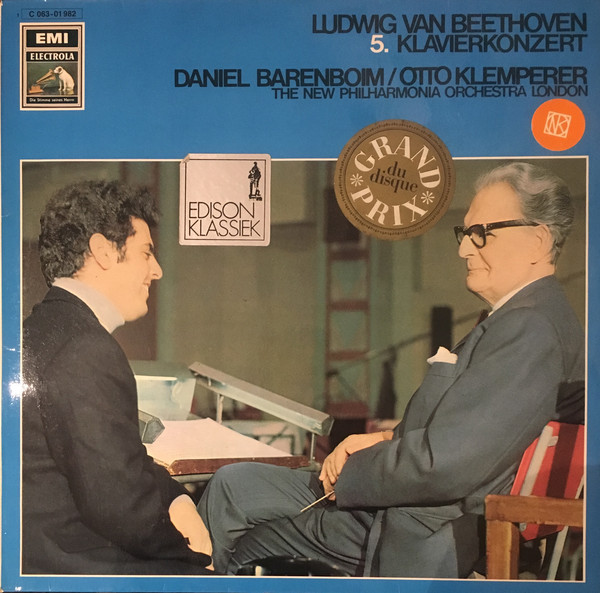 Cover Beethoven* - Daniel Barenboim / Otto Klemperer, The New Philharmonia Orchestra London* - 5. Klavierkonzert (LP) Schallplatten Ankauf