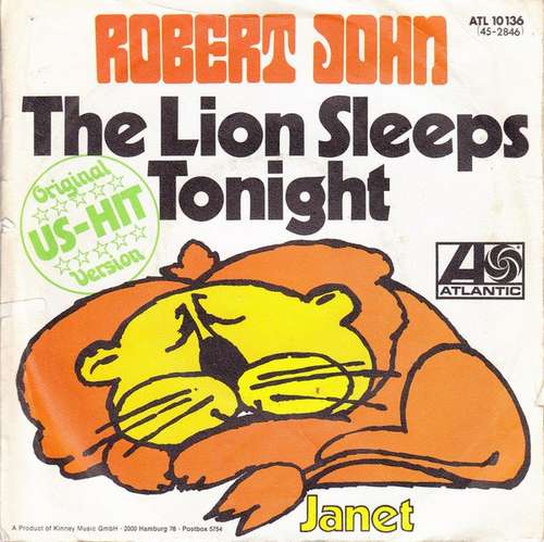 Cover Robert John - The Lion Sleeps Tonight (7, Single) Schallplatten Ankauf