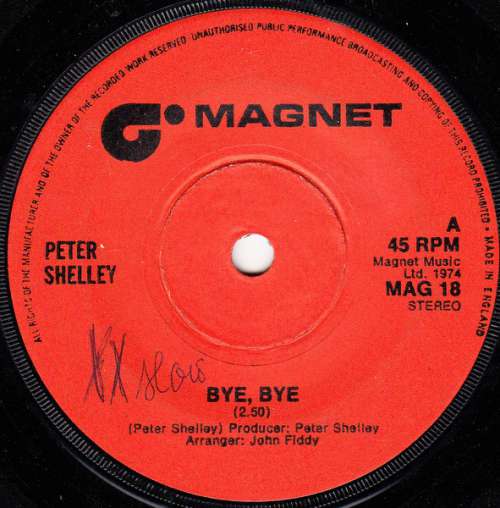 Cover Peter Shelley - Bye, Bye (7, Sol) Schallplatten Ankauf