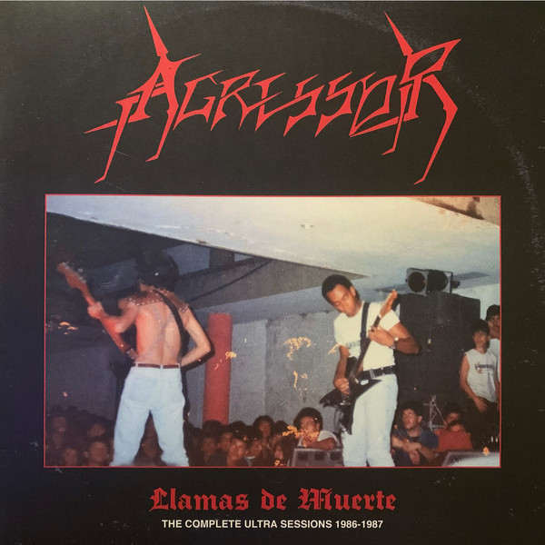 Cover Agressor (2) - Llamas de Muerte - The Complete Ultra Sessions 1986-1987 (2xLP, Comp, Ltd) Schallplatten Ankauf