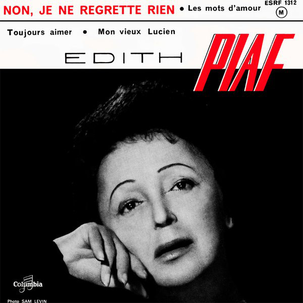 Cover Edith Piaf - Non, Je Ne Regrette Rien (7, EP, Red) Schallplatten Ankauf