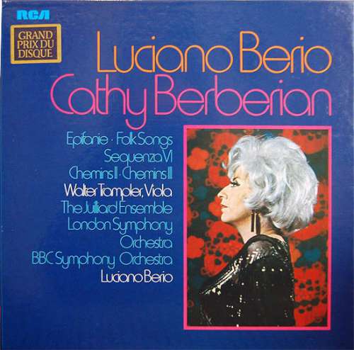 Cover Luciano Berio - Cathy Berberian - Epifanie / Folk Songs / Sequenza VI / Chemins II / Chemins III (Box + 2xLP, Comp) Schallplatten Ankauf