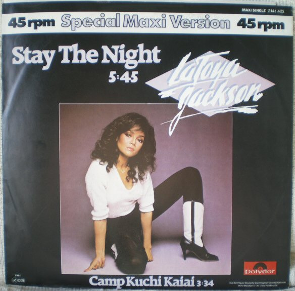 Bild LaToya Jackson* - Stay The Night / Camp Kuchi Kaiai (12, Maxi) Schallplatten Ankauf
