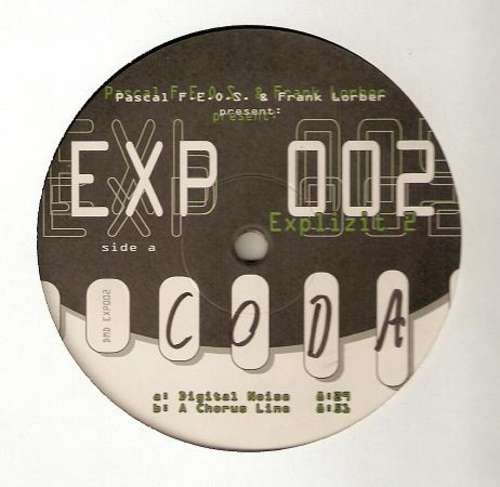 Cover Pascal F.E.O.S. & Frank Lorber Present Explizit 2* - Digital Noise (12) Schallplatten Ankauf