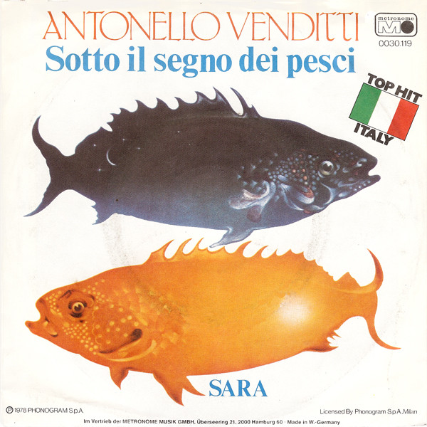 Cover Antonello Venditti - Sotto Il Segno Dei Pesci (7, Single) Schallplatten Ankauf